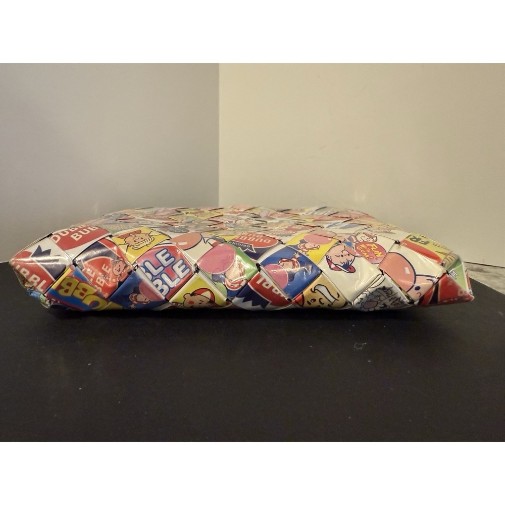 Nahui Ollin Handcrafted Clutch Bag Wallet Dubble Bubble 7x5" - Picture 5 of 7